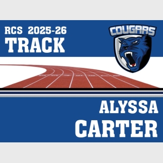 Resurrection Christian Track and Field Yard Sign