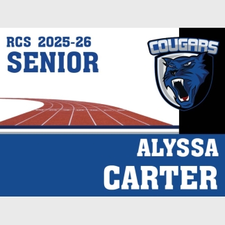 Resurrection Christian Track and Field Yard Sign