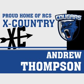 Resurrection Christian School Cross Country yard sign