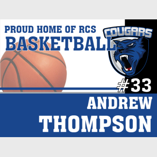 Resurrection Christian School Basketball yard sign