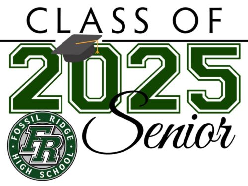 fossil ridge high school graduation yard sign