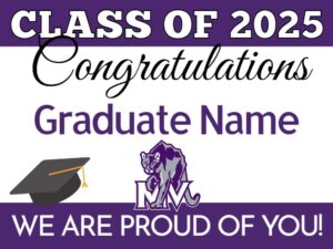 mountain view high school graduation yard sign