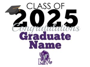 mountain view high school graduation yard sign