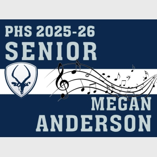 Poudre High School band yard sign