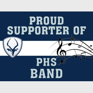 Poudre High School Band yard signs