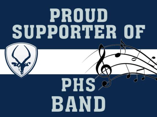 Poudre High School Band yard signs