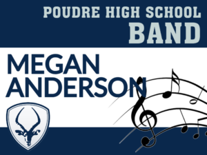 Poudre High School Band yard signs