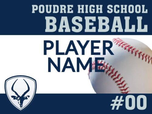 Poudre High School Baseball yard sign