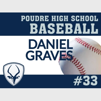 Poudre High School Baseball yard sign