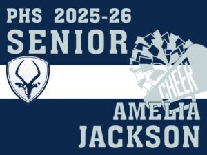 Poudre High School cheer yard sign