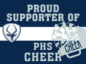 Poudre High School Cheer yard sign