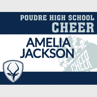 Poudre High School Cheer yard sign