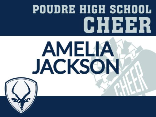 Poudre High School Cheer yard sign