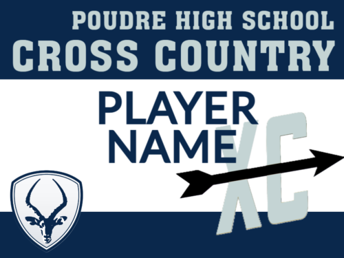 Poudre High School Cross Country yard sign