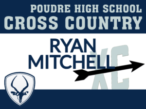 Poudre High School Cross Country yard sign