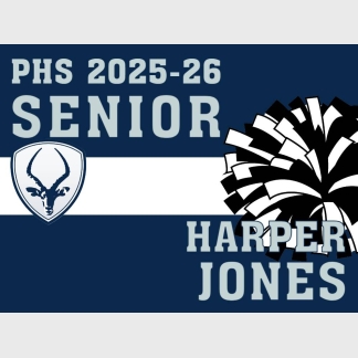 Poudre High School poms yard sign