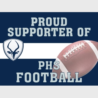 Poudre High School Football yard sign