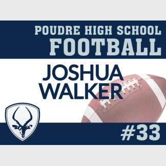 Poudre High School Football yard sign