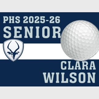 Poudre High School golf yard sign