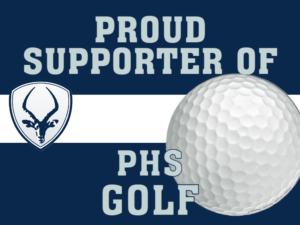 Poudre High School Golf yard sign