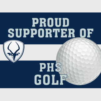 Poudre High School Golf yard sign