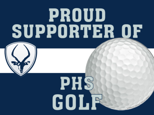 Poudre High School Golf yard sign