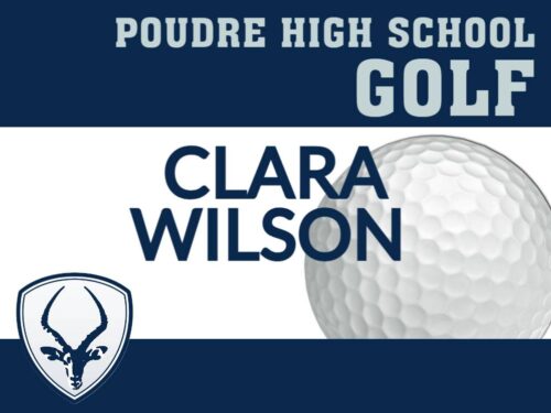 Poudre High School Golf yard sign