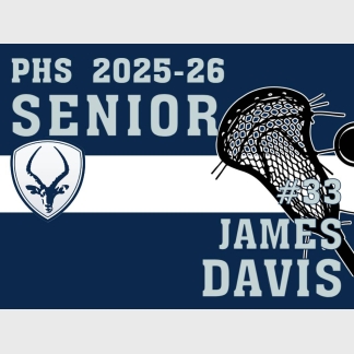 Poudre High School lacrosse yard sign