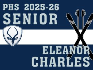 Poudre High School nordic ski yard sign