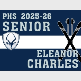 Poudre High School nordic ski yard sign