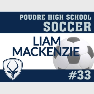 Poudre High School Soccer yard sign