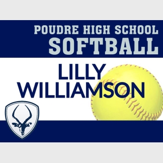 Poudre High School Softball yard sign