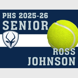 Poudre High School tennis yard sign