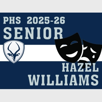 Poudre High School theatre yard sign