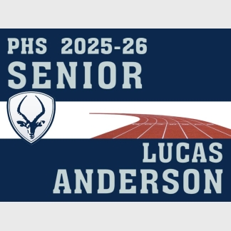 Poudre High School track and field yard sign