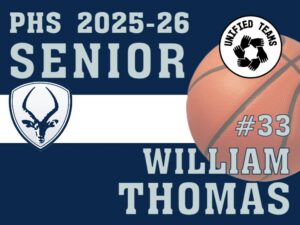 Poudre High School unified basketball yard sign