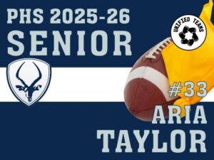 Poudre High School flag football yard sign