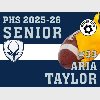 Poudre High School flag football yard sign