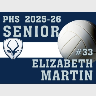 Poudre High School volleyball yard sign