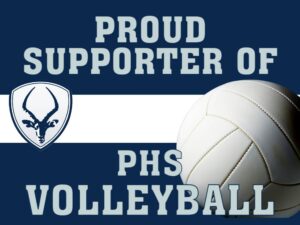 Poudre High School Volleyball yard sign