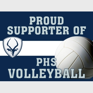 Poudre High School Volleyball yard sign
