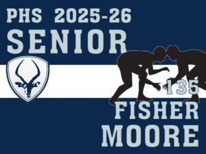 Poudre High School wrestling yard sign