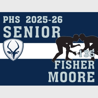 Poudre High School wrestling yard sign