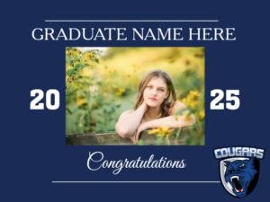 resurrection christian graduation yard sign