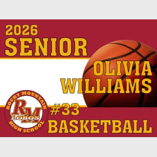 Rocky Mountain High School basketball yard sign
