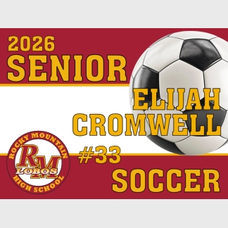 Rocky Mountain High School soccer yard sign