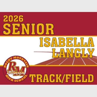 Rocky Mountain High School track yard sign