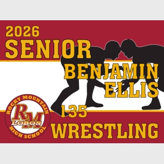 Rocky Mountain High School wrestling yard sign