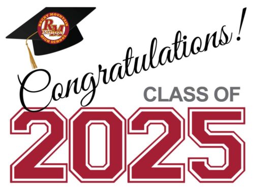 Rocky Mountain High School Graduation yard sign