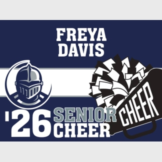 Severance High School cheer yard sign